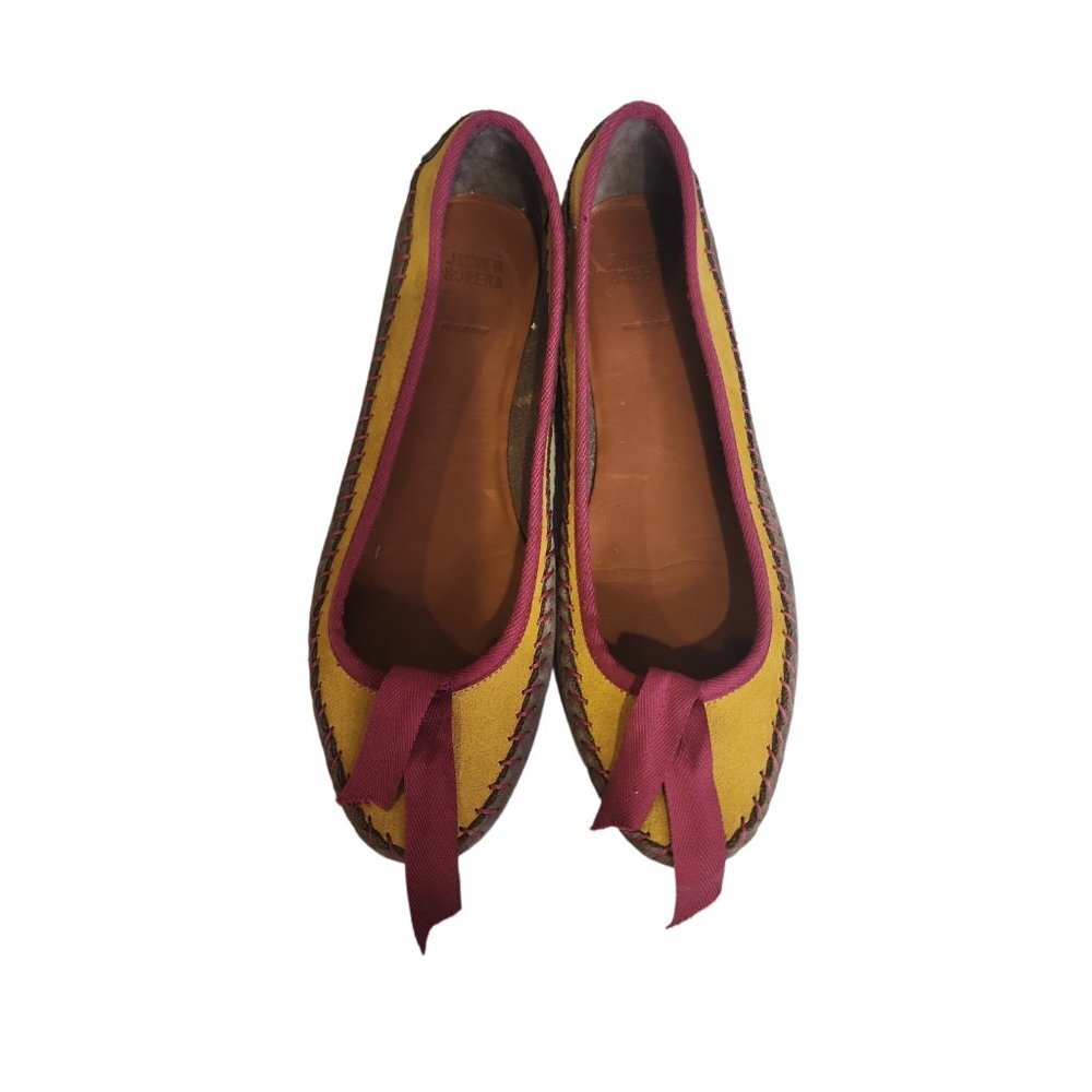 Anthropologie JASPER JEERA 37 Moccasin Suede Ballet Flats Shoes Italy
